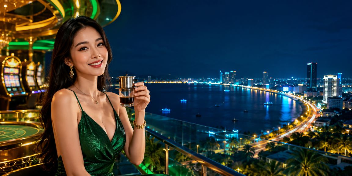 Người chơi tại Đà Nẵng thử nghiệm slot game mới trong quán cà phê buổi sáng