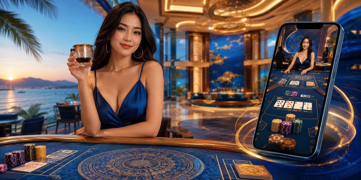 Người chơi tại Nha Trang nghiên cứu chiến thuật baccarat bên ly cà phê